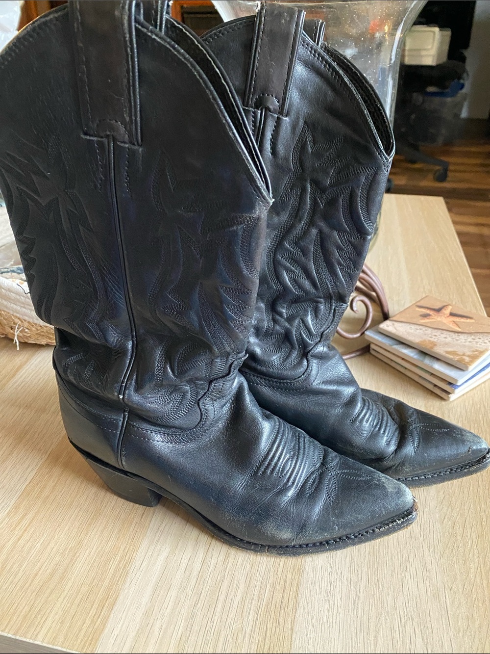 Justin Boots Black Size 6